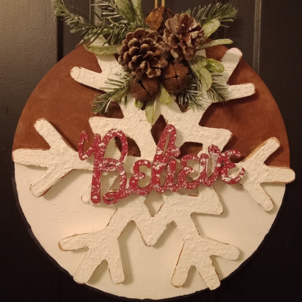 SOLD!!! Believe Door Hanger